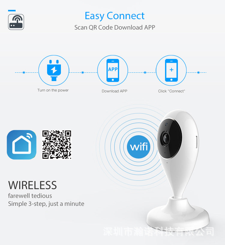 Surveillance Camera Small Water Drop Mobile Phone Remote HD Smart Selection for Home Use1080P Hd wifi Wireless Network