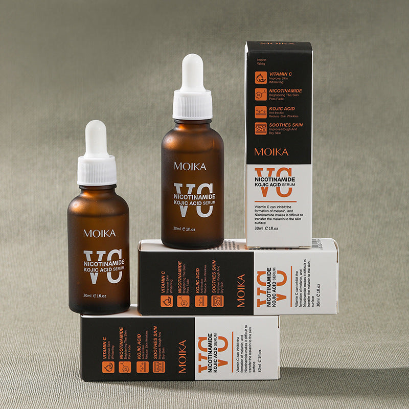 All MOIKA Bright White VC Essence Liquid Kojic Acid Niacinamide Facial Essence