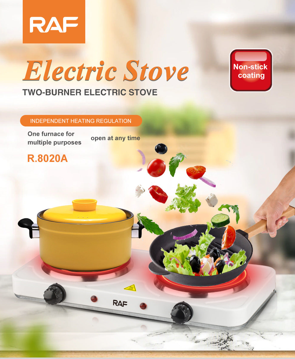European Standard Electric Stove for Home Use Enclosed Electric Stove Insulated Dual Burner Constant Temperature Universal Electric Stove