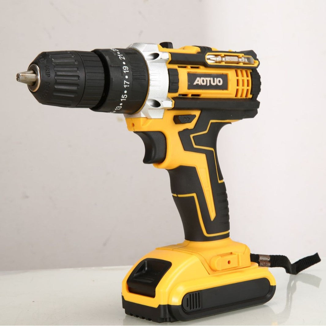 Multi-Function Pistol Drill Lithium Electric Impact Hand Drill Screwdriver Rechargeable Drill Lithium Drill Set