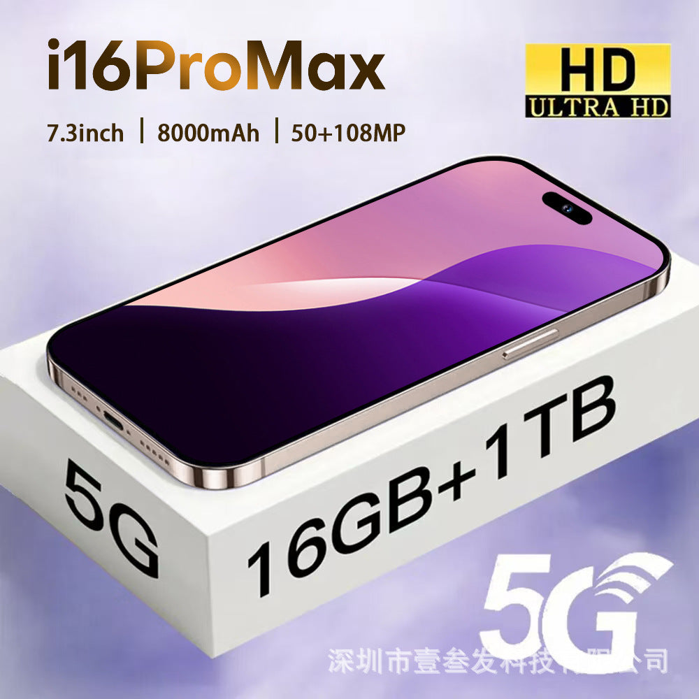 Mobile Phone TK Delivery i16ProMAX4+64Large Screen16pro New Android Phone Hot Sale List
