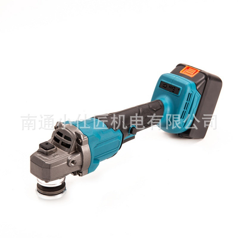 Lithium Battery Tool Brushless Angle Grinder Two Batteries One Charger High Power Cordless Angle Grinder Cross-Border Export Model