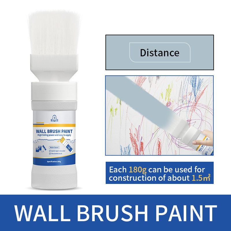 Interior Wall Paint White Wall Brush Paint Water-Based Odorless Latex Paint Wall Renovation Household Paint Wall Repair