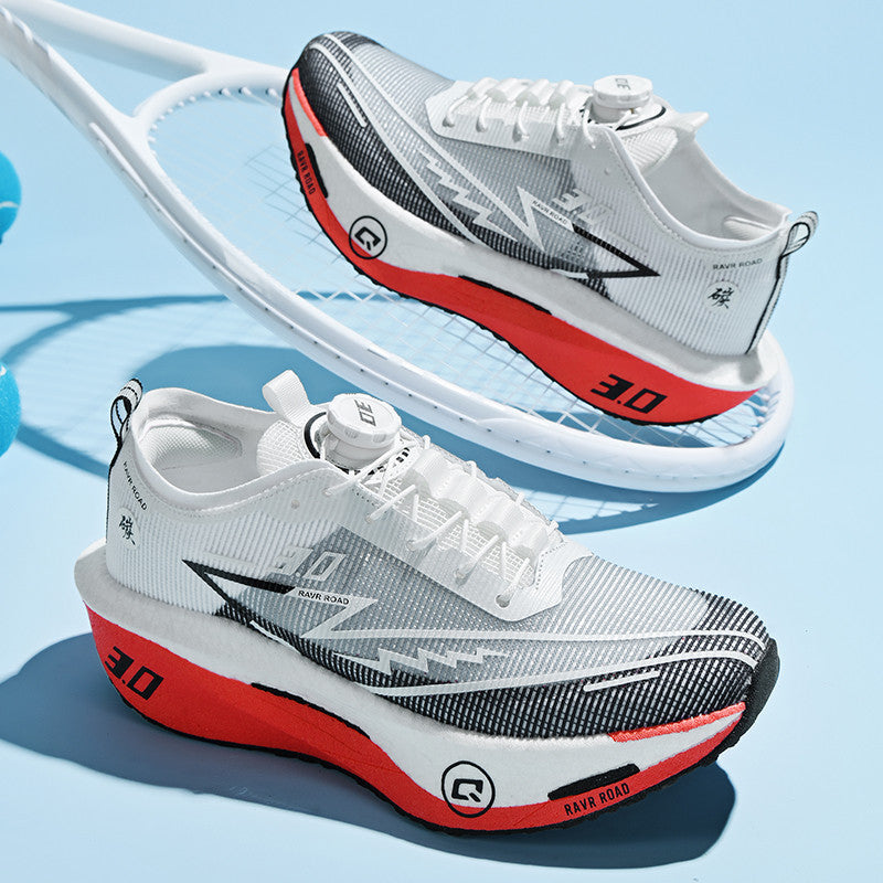 Summer New Fashion Breathable Comfortable Durable Running Shoes Men's Shoes Real Carbon Plate Cushioning High Elasticity Couple Sports Shoes