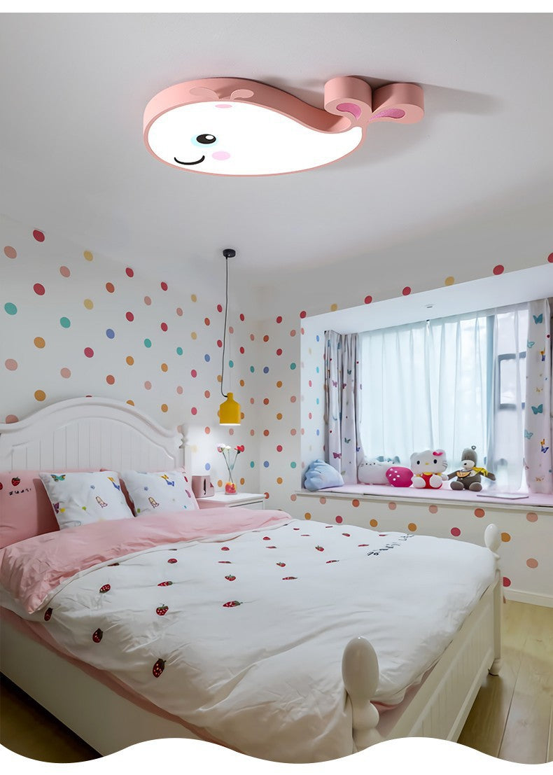 Nordic Style Simple Bedroom Light LED Ceiling Lamp Whale Creative Personality Study Room Cozy Modern Dining Room Lighting