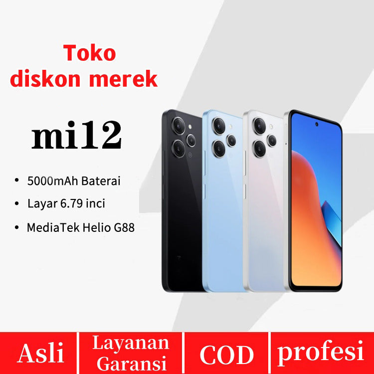 mi12Hot-Selling Smartphones6.79Inch Large Screen4G All-Network Compatible Android Phone3+32GB Wholesale