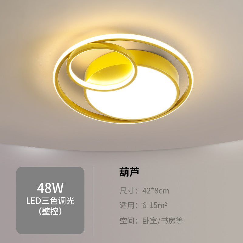 Simple Round Bedroom Light LED Ceiling Lamp Modern Home Warm Restaurant Nordic Creative Personality Room Lighting