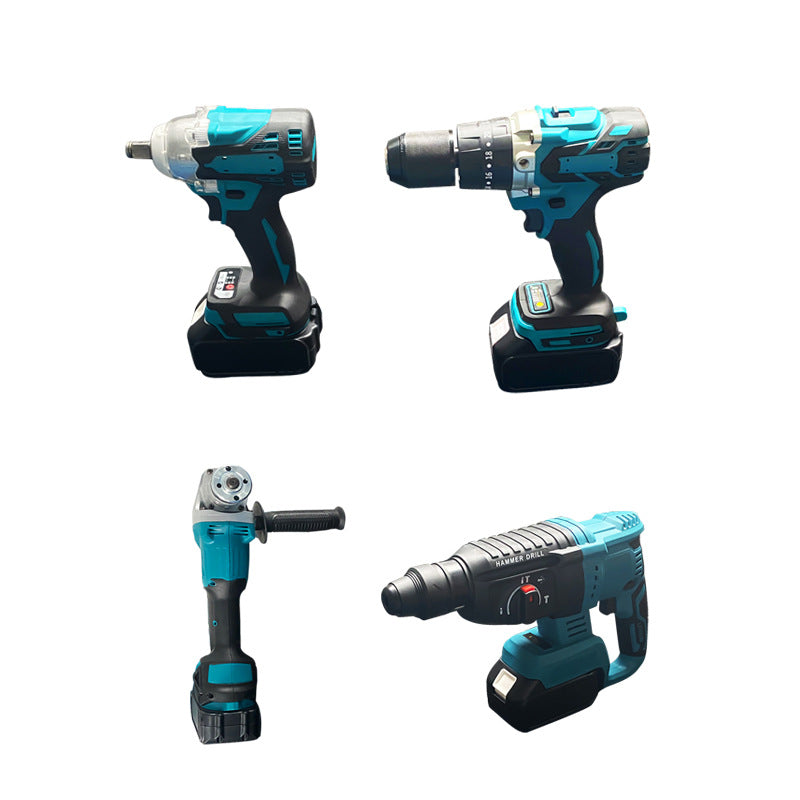 MT Power Tool Set Wholesale Lithium Battery4Set of multifunctional lithium electric tools for home decoration and factory use