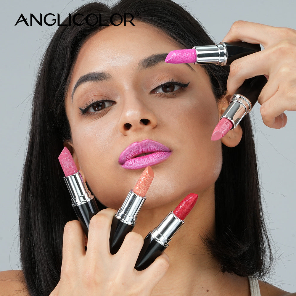 Specially designed for makeup, non-smudging, non-stick cup lipstick, pearlescent moisturizing lipstick, pearlescent nourishing moisturizing color-changing lip balm