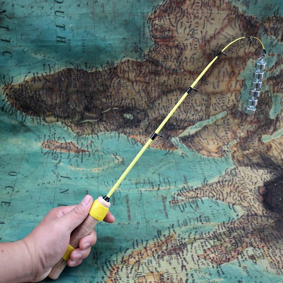 Winter Fishing Rod55cm2Portable Ice Fishing Rod with Flat Tip, Softer and More Sensitive for Ice Fishing and Raft Fishing