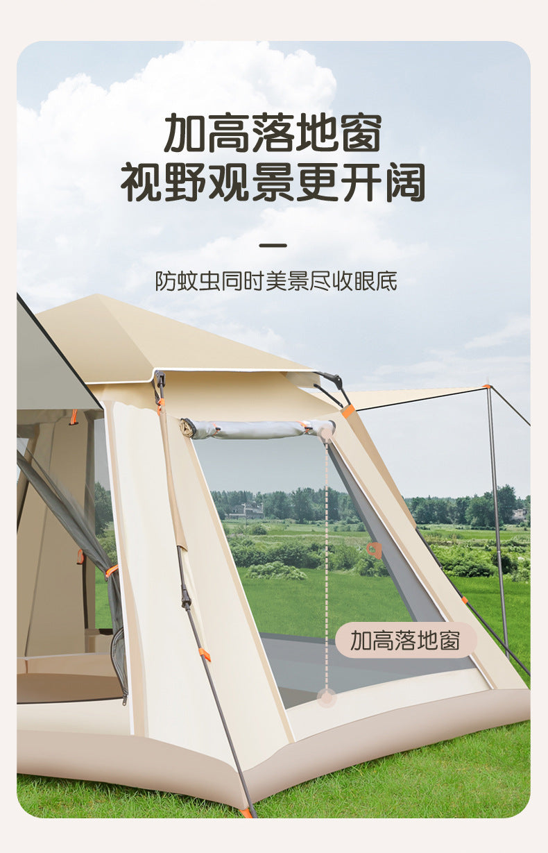 Fully Automatic Quick-Open Tent Outdoor Thickened Windproof Park Camping Portable Foldable Tent Sunshade Windproof