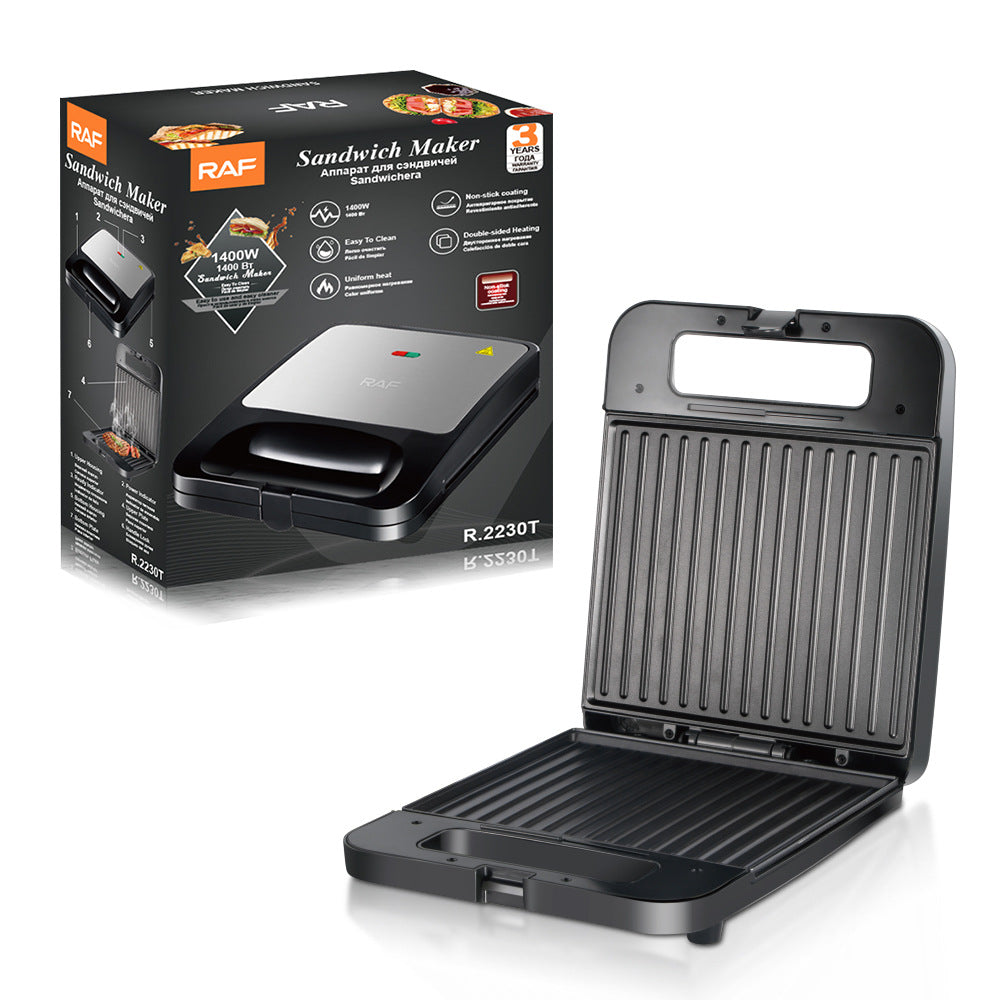 RAF European Standard Household Striped Breakfast Maker Internet Celebrity Mini Steak Machine Light Food Machine Baking R.2230T