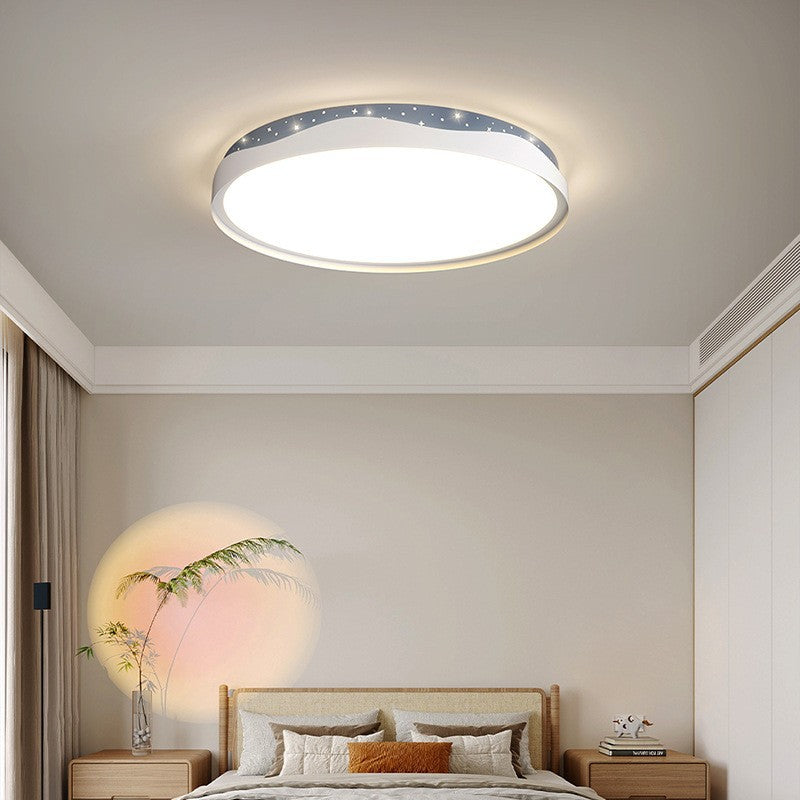 New Nordic Style Living Room Lamp for Home Use, Elegant led Ceiling Lamp Iron Art Room Lamp Creative Simple Bedroom Lamp Round Shape