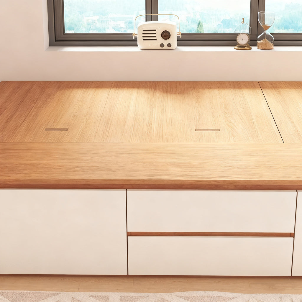 Custom Aluminum Alloy Bed Frame Without Headboard High Box Storage Integrated Wardrobe Bed Manufacturer