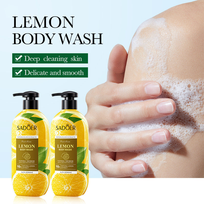 Full English Fruit Body Wash400ml SADOER Coconut Cleansing Avocado Shower Milk  Foreign Trade Wholesale