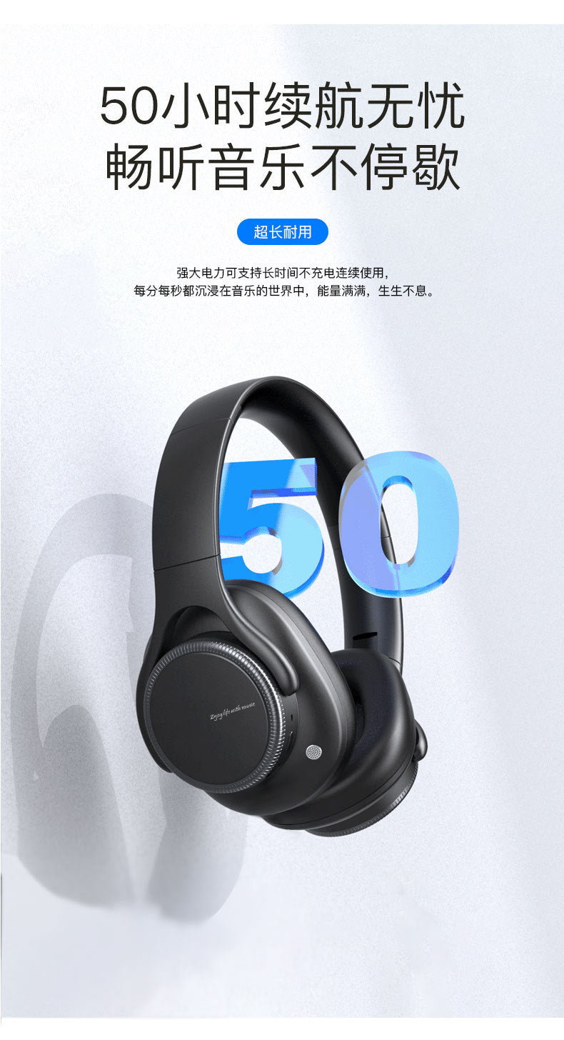 Private Model2025New model with deep bass and long battery life ANC Noise reduction wireless over-ear Bluetooth headphones with patent B15