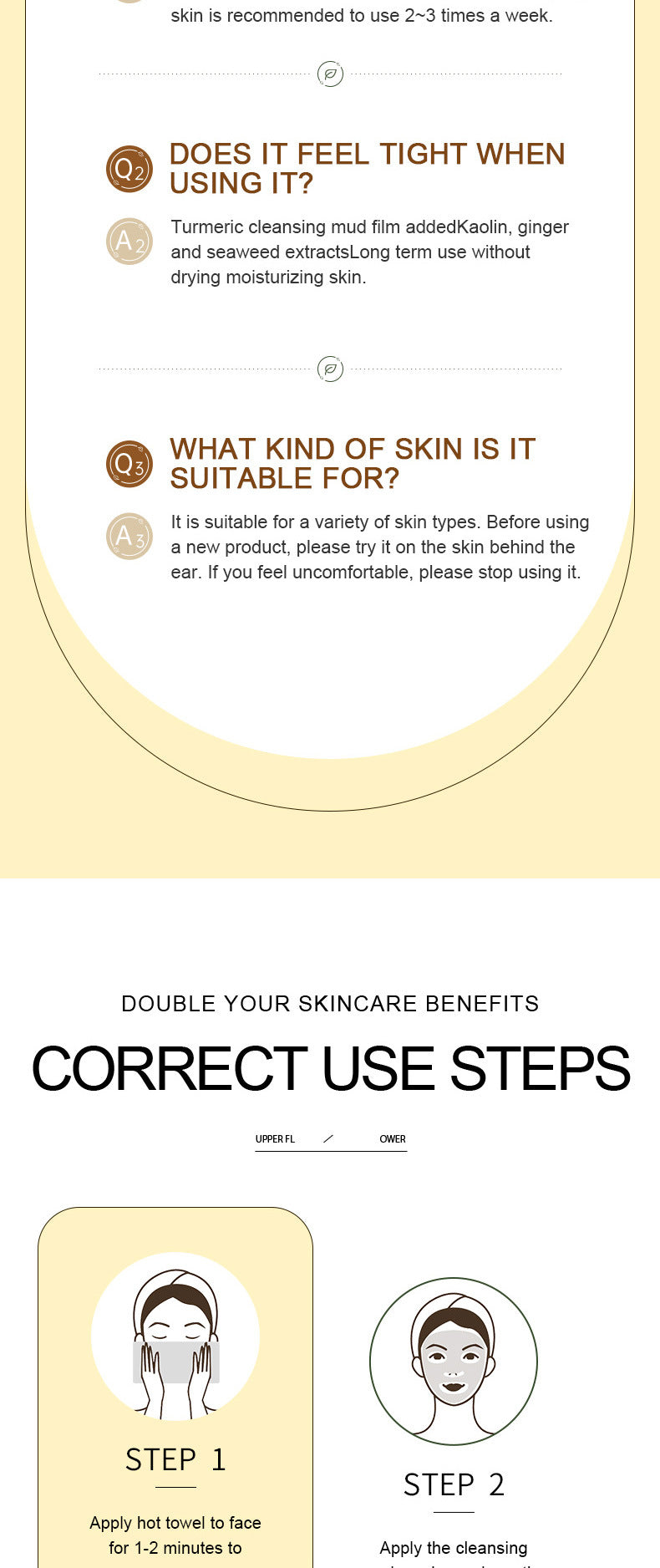 Cleaning Compound Film SADOER Green Tea Turmeric Rose Moisturizing Mask Cross-Border Foreign Trade Wholesale