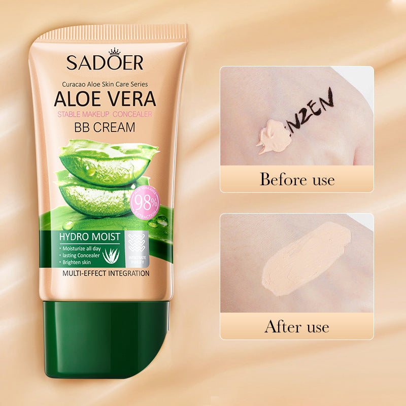 Full English Aloe Vera Long-lasting Concealer BB Frost SADOER Contouring and Shaping Makeup BB Wholesale  Foreign Trade Frost
