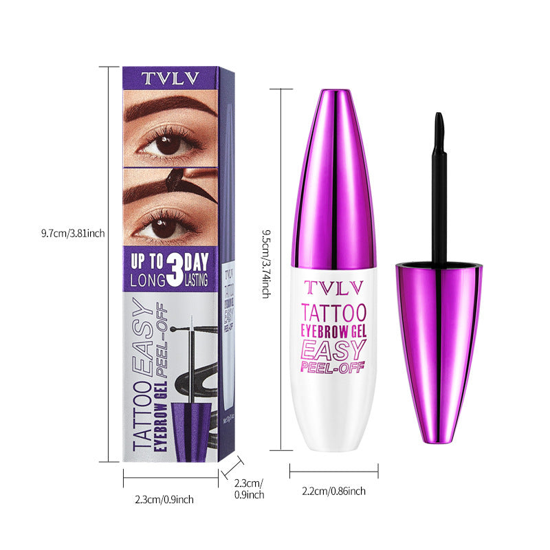 AliExpress Peel-off Eyebrow Cream Film-forming Peel-off Type Long-lasting Waterproof Sweat-proof Eyebrow Cream Packaging Makeup