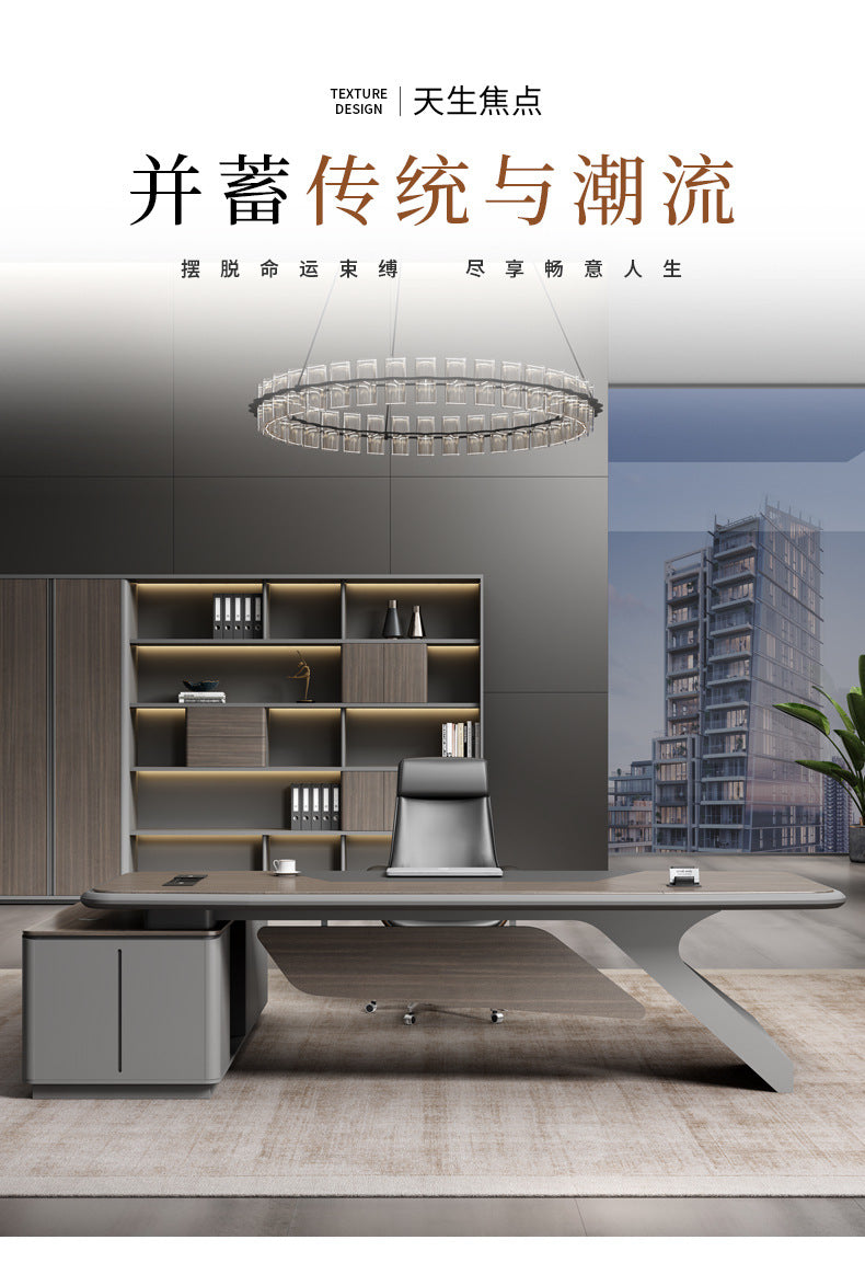 Painted Office Desk Executive Desk President Leader Chairman Boss Desk Office Manager Desk Office Desk and Chair Set