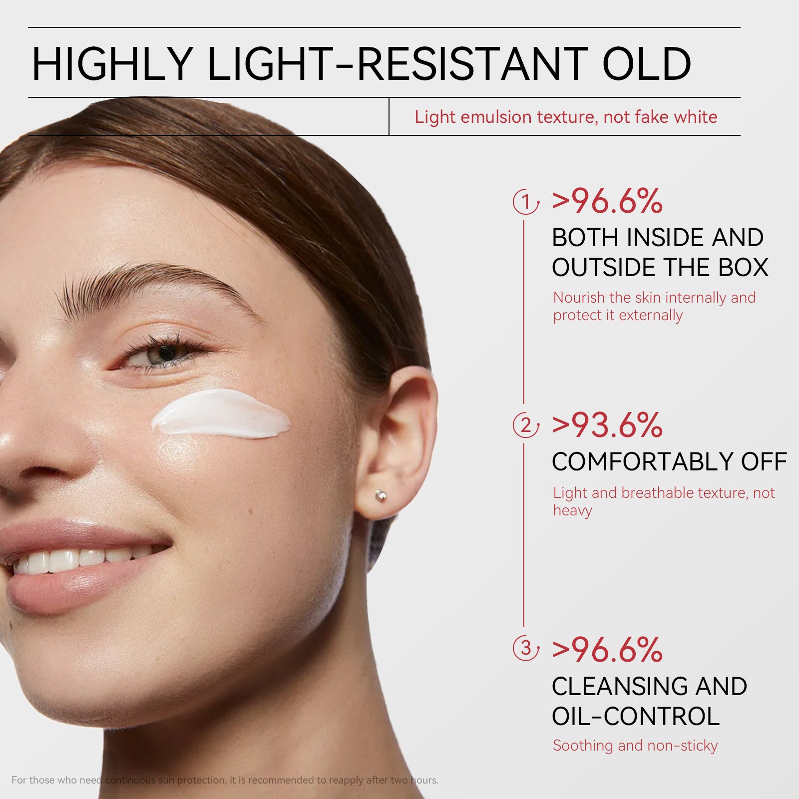 Exclusive Supply sheloves Sun Protection50+++Mild and non-irritating isolation protective face and body lotion