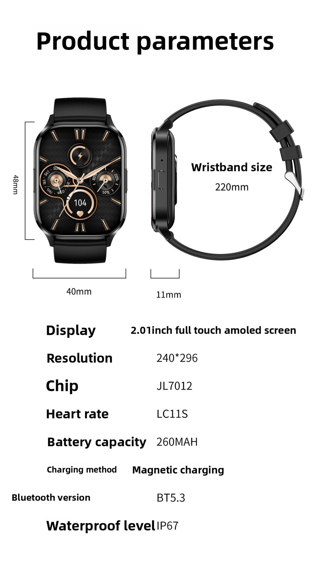 New HK21Smart watch multi-dial switching rotary button NFC Payment led Large Screen Factory