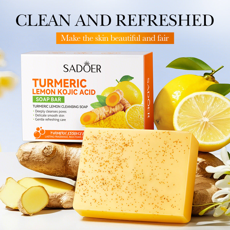 Turmeric Lemon Purifying Soap100g Clean Body Handmade Soap Export Manufacturer Wholesale