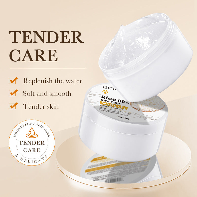 Rice Gel300g BIOAOUA Moisturizing, refreshing, and nourishing gel for cross-border foreign trade wholesale