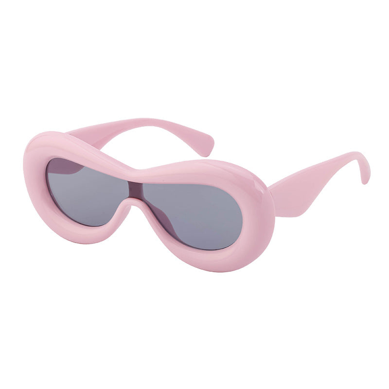 Europe and America Y2K Sunglasses for Women Trendy One-Piece Sunglasses Party Quirky Street Style Fashion Women's Glasses Wholesale