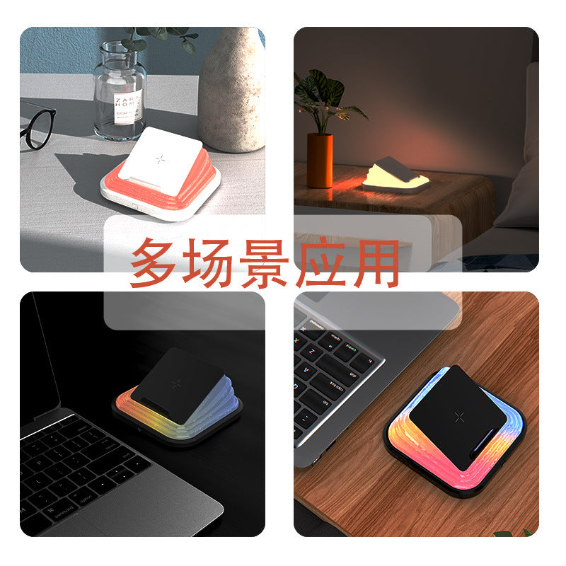 exclusive eye protection desk lamp reading night light15W Wireless Charging Folding Smart Outdoor Ambient Light Wholesale