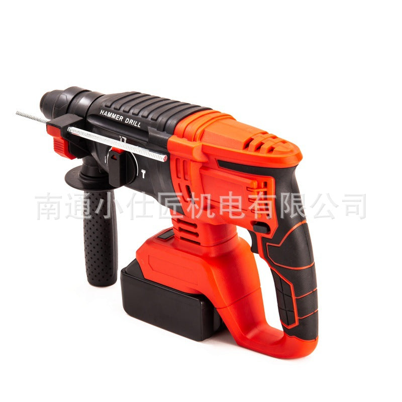 Rotary Hammer Drill Cordless Lithium Electric Hammer High Power Variable Speed3Functional Brushless Impact Drilling Tool with Drill Bit