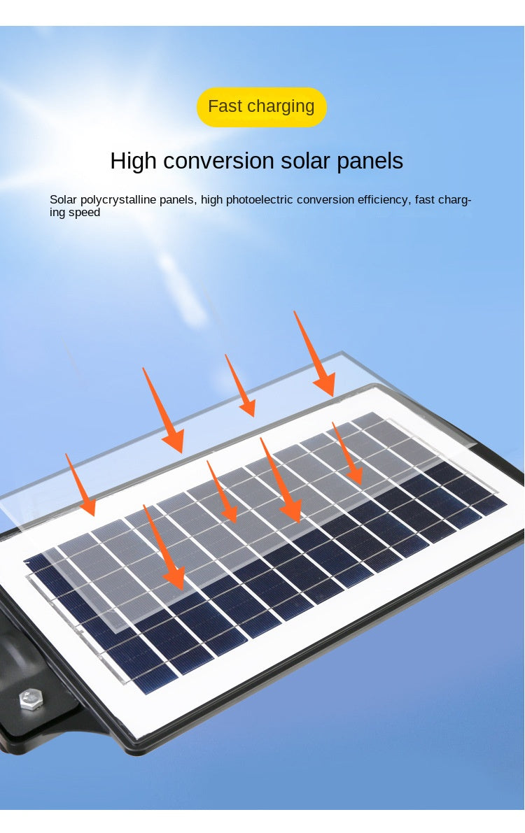 Wholesale Integrated LED Solar Street Light Human Induction New Rural Household Outdoor Garden Lamp ABS Body IP65 for Road