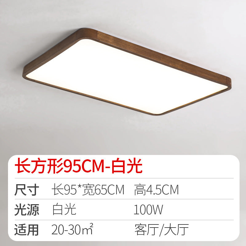 Log led Ceiling Lamp Living Room Balcony Tatami Wabi-Sabi Style Japanese Style Wood Art Corridor Nordic round bedroom