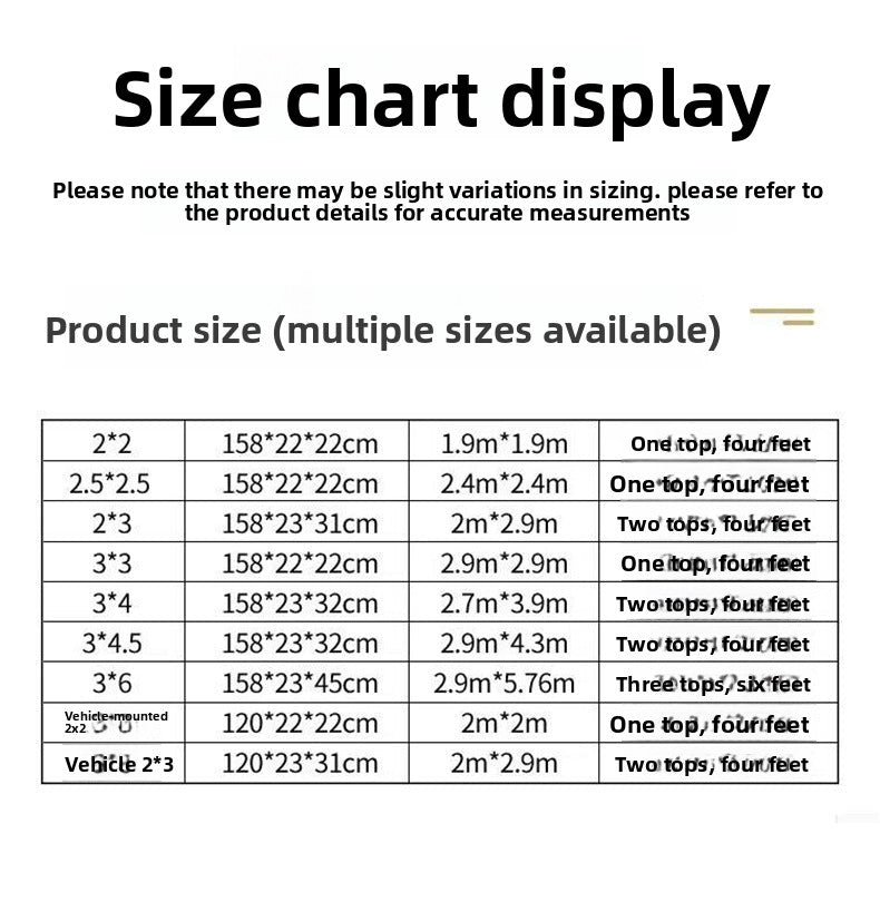 Outdoor Tent Electric Vehicle Tricycle Sunshade Parking Shed Rainproof Shed for Street Vendor Night Market Four-legged Corner Sunshade