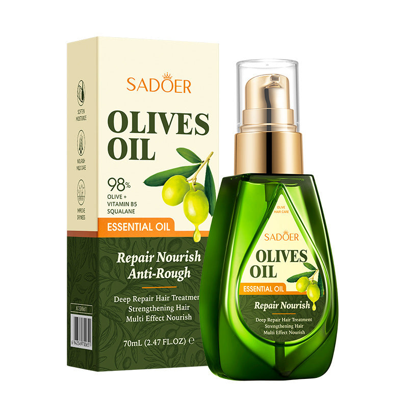 Full English Olive Hair Care Essential Oil70ml SADOER Qihuan Shiny Smooth Hair Conditioner  Wholesale