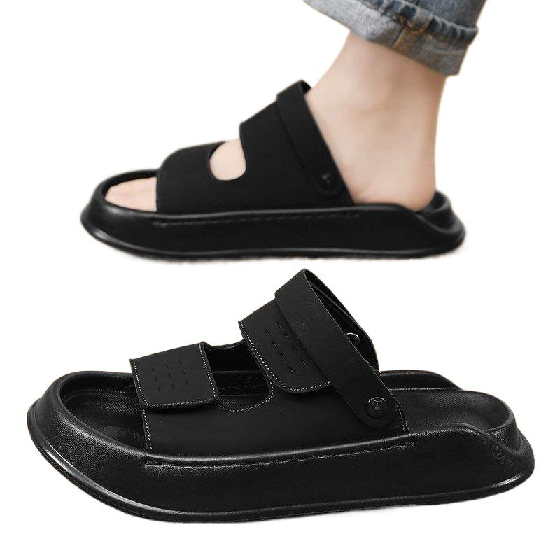 Men's Sandals2025Summer New Men's Dual-use Sandals for Outdoor Wear and Driving, Soft Sole Beach Shoes, Trendy Fashion Non-slip