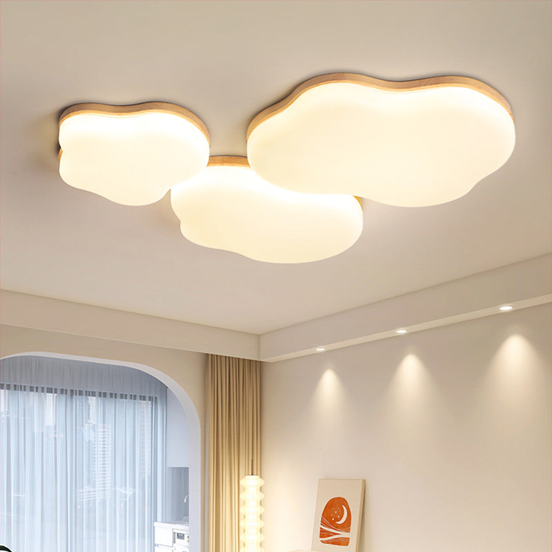 Bedroom Ceiling Lamp Modern Minimalist Irregular Cloud Study Lamp Nordic Art LED Master Bedroom Room Full Spectrum