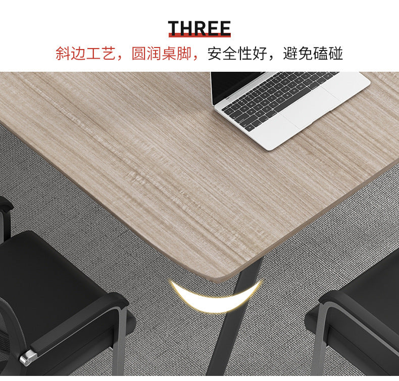 Conference Table Long Table Simple Modern Meeting Room Table and Chair Set Small Negotiation Training Table Long Office Desk Furniture