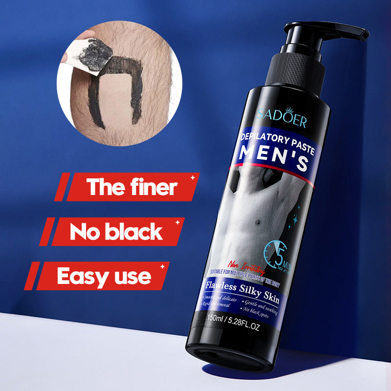 Men's Smooth Hair Removal Cream SADOER Non-irritating Underarm Body Hair Removal Cream Cross-Border Wholesale