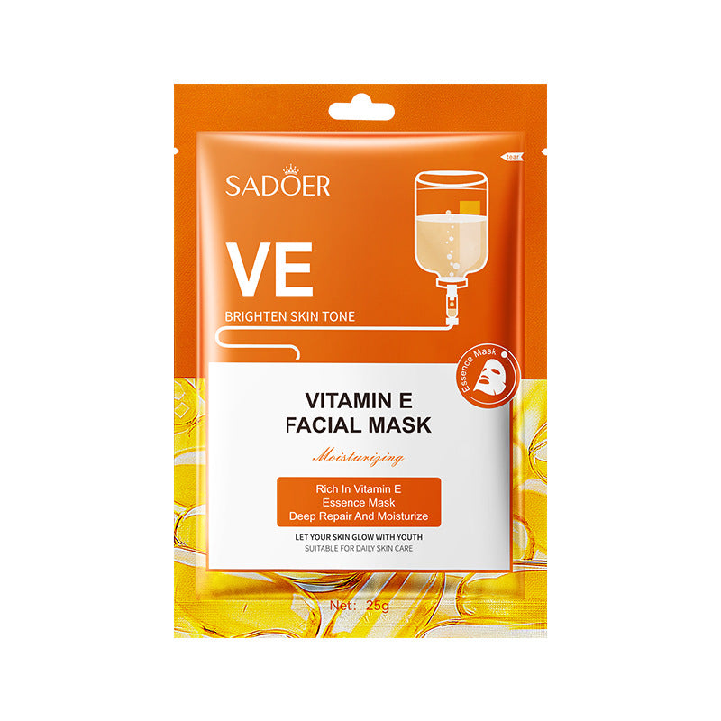 Full English Mask SADOER Hyaluronic Acid Vitamin E Oligopeptide Hydrating Moisturizing Tablets  Foreign Trade Wholesale