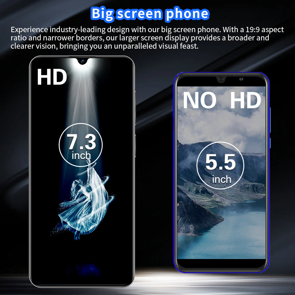 7.3Inch Hd Large Screen C20 Pro Mobile Phone16+1T Large Memory Smartphone Factory Direct Sale