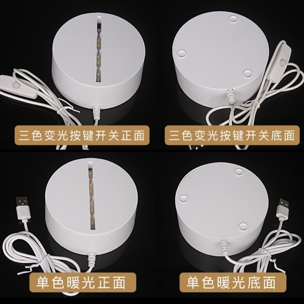 3D Night Light Acrylic Colorful Touch Remote Control Atmosphere Light Wholesale Dropshipping Creative Small Gift Factory