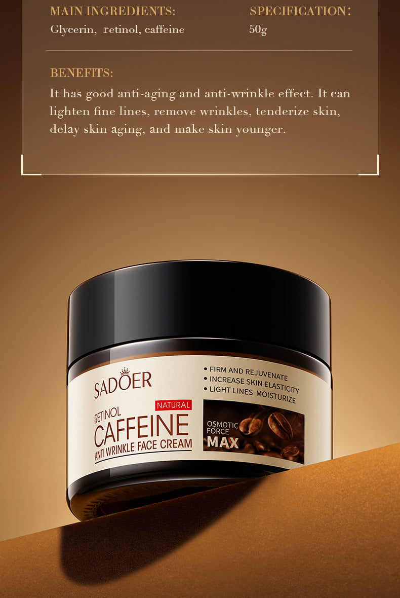 Full English Retinol Caffeine Face Cream50g SADOER Hydrating Moisturizing Cream  Wholesale