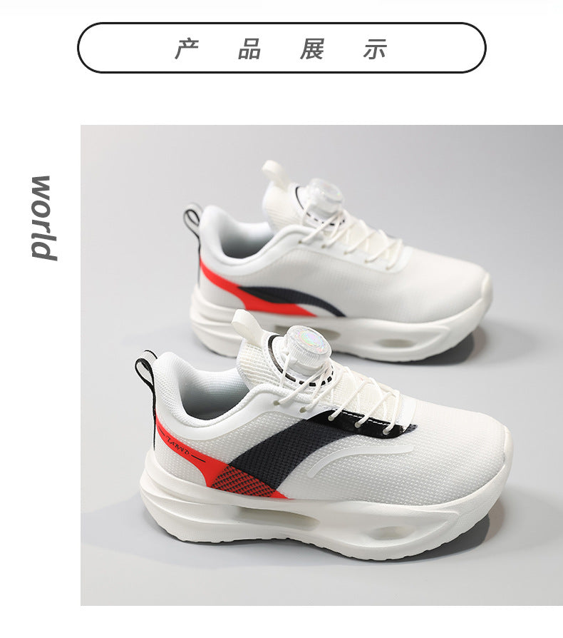 Feiteng5U Children's Shoes Casual Fashion Children's Running Shoes Lightweight Shock Absorbing Boys' Shoes Anti-Slip Wear-Resistant Sports Shoes