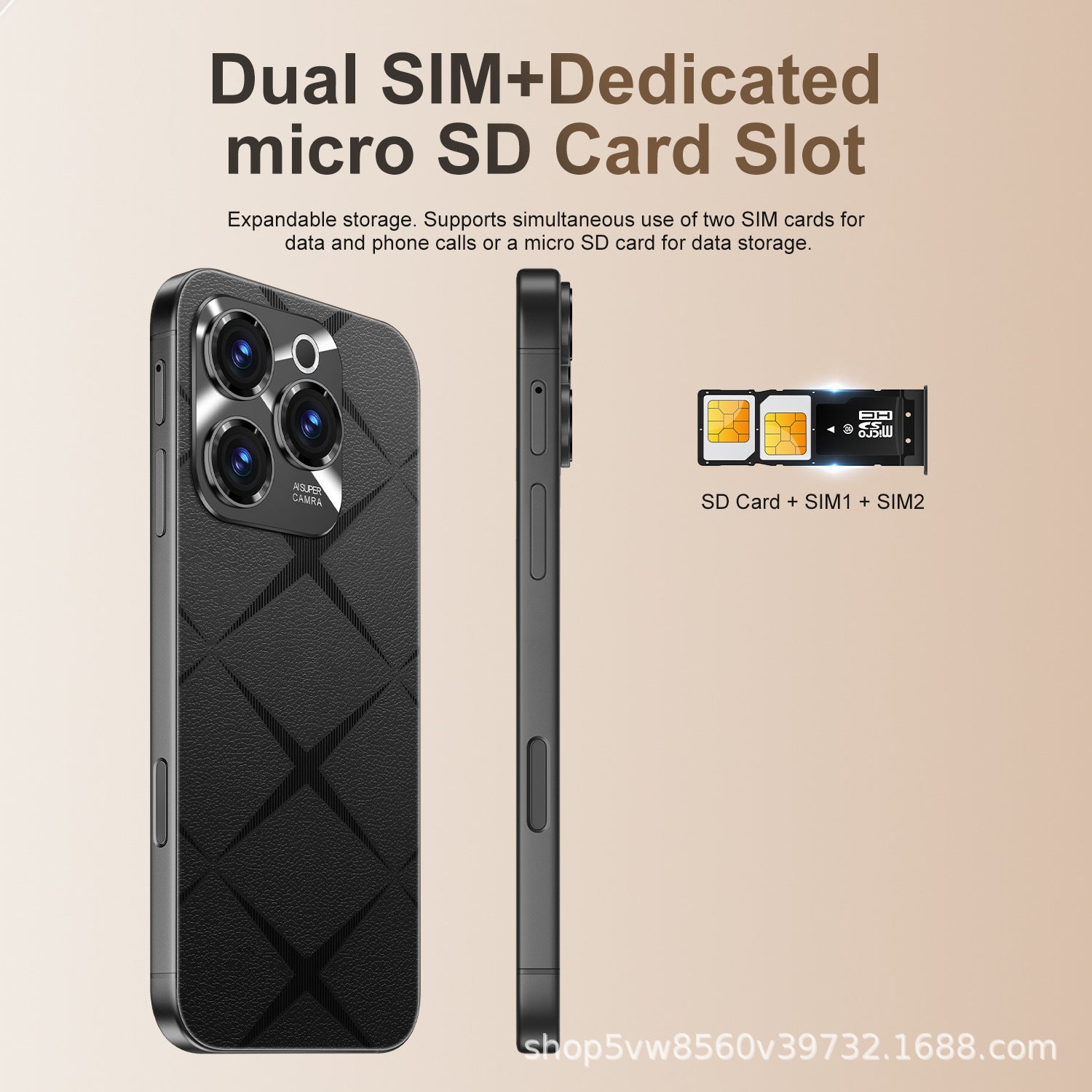 Hot selling product A16 ProMax Android Smartphone16+1T Factory Direct Sales Mobile Phones