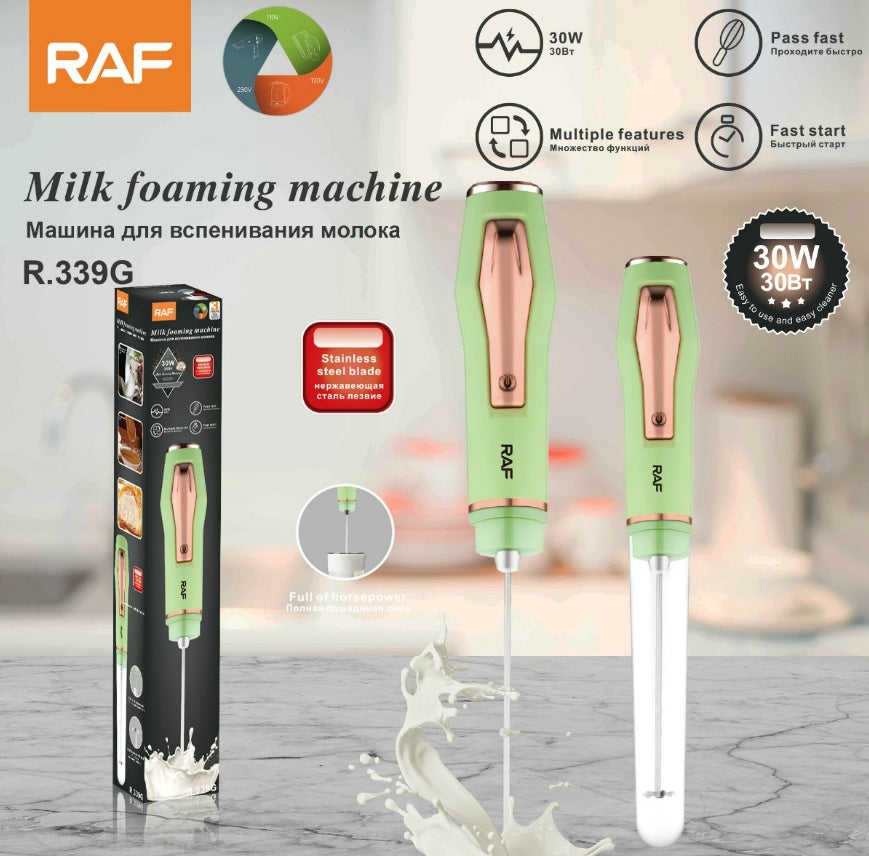 RAF EU Standard Electric Egg Beater Household Handheld Egg Beater Cream Whisk Portable Compact R.339