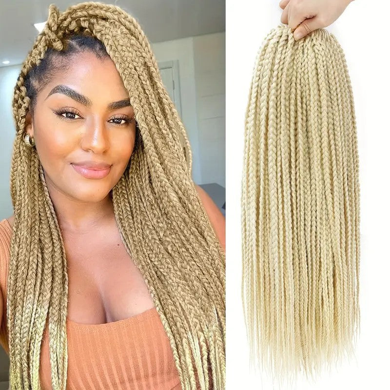 Cross-border Crochet Three-strand Braid Three strand braided synthetic hair extens