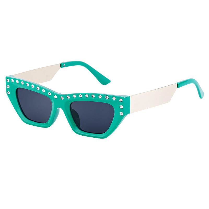 New Fashion Cat Eye Sunglasses for Women Trendy High-end Rhinestone Sunglasses Wholesale sunglasses