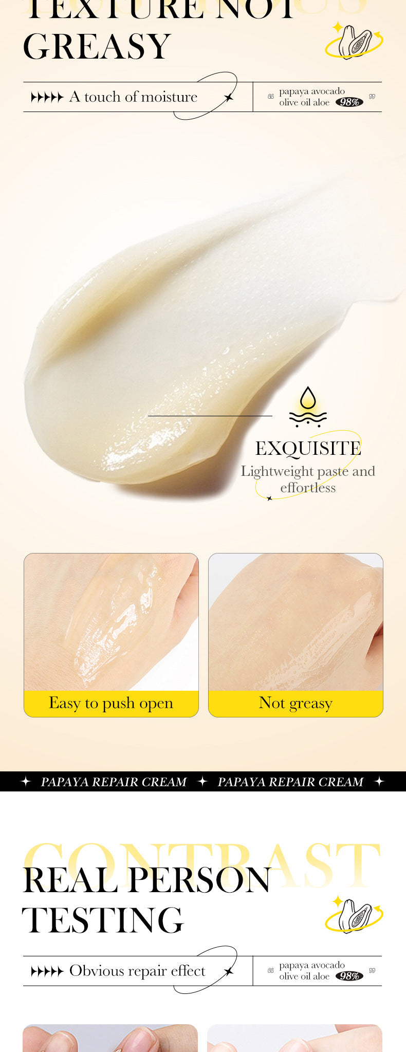 Papaya Skin Rejuvenation Cream30g SADOER Anti-chapped Body and Face Cream Wholesale for Cross-border Trade