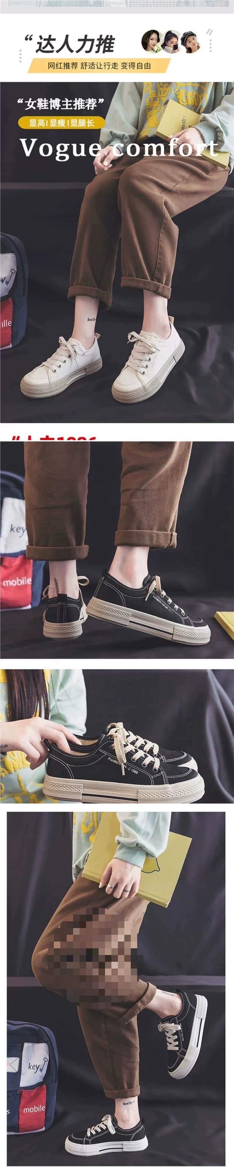 Women's Large Canvas Shoes2025Summer Casual Versatile White Shoes Black Big Toe Shoes Autumn Thick Sole Breathable Sneakers